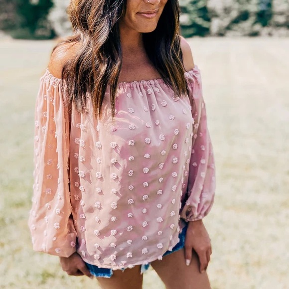 Miss Sparkling Floral off shoulder blouse main image 1